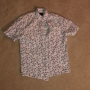 Alpha beta buttoned-down short sleeve